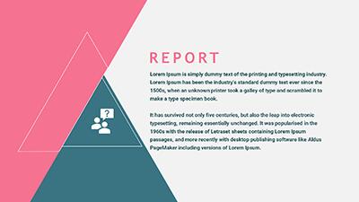 Slide 2 layout from the Modern Report presentation deck.