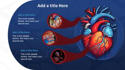 Slide 2 layout from the Stylized Heart Health PowerPoint Theme presentation deck.
