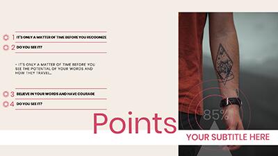 Slide 2 layout from the On A Mission presentation deck.