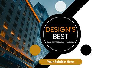 Designs Best PowerPoint Template layout preview.