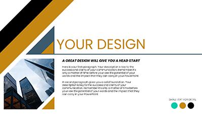 Slide 2 layout from the Design's Best presentation deck.