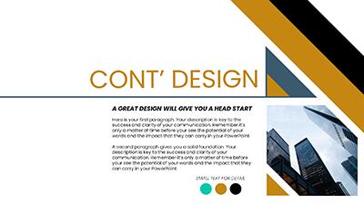 Slide 3 layout from the Design's Best presentation deck.