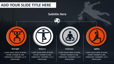 Slide 2 layout from the Soccer PowerPoint Presentation Template presentation deck.