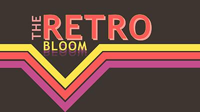 Retro Bloom PowerPoint Template layout preview.