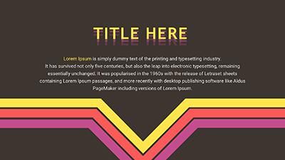 Slide 2 layout from the Retro Bloom presentation deck.