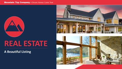 Slide 2 layout from the Real Estate Company Listing PowerPoint Slides presentation deck.