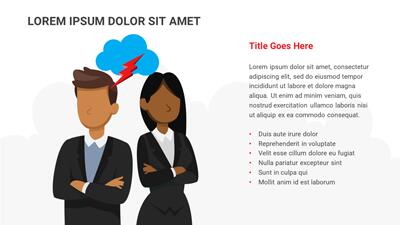 Slide 3 layout from the Workplace Conflict PowerPoint Theme presentation deck.