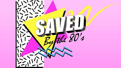 Saved By The 80s PowerPoint Template layout preview.