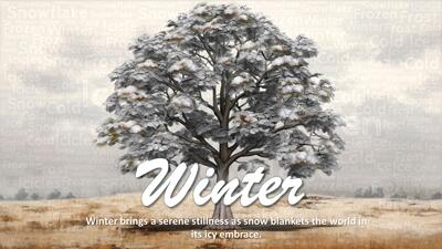 Seasonal Change PowerPoint Template layout preview.