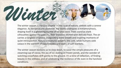 Slide 2 layout from the Seasonal PowerPoint Template - A Cycle of Change presentation deck.