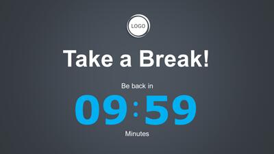 Simple Countdown PowerPoint Template layout preview.