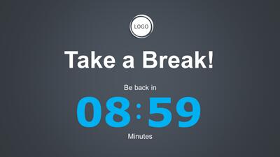 Slide 2 layout from the Countdown Timer PowerPoint Template presentation deck.