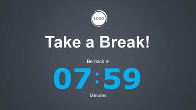 Slide 3 layout from the Countdown Timer PowerPoint Template presentation deck.