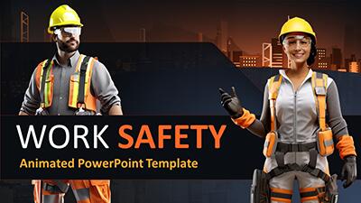 Safety Equipment PowerPoint Template layout preview.