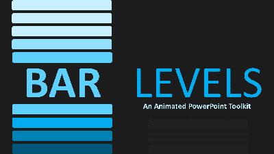 Bar Levels Toolkit PowerPoint Template layout preview.