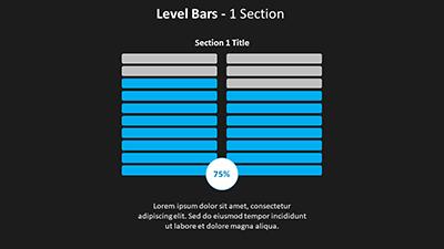 Slide 2 layout from the Percentage Bar Chart Diagrams PowerPoint Toolkit presentation deck.