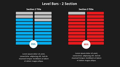 Slide 3 layout from the Percentage Bar Chart Diagrams PowerPoint Toolkit presentation deck.