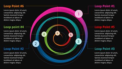 Slide 2 layout from the Spiral Points Interactive PowerPoint Diagram presentation deck.