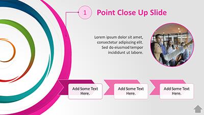 Slide 3 layout from the Spiral Points Interactive PowerPoint Diagram presentation deck.