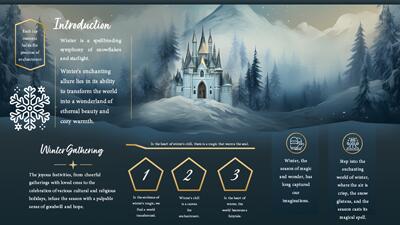 Slide 2 layout from the Winter Themed PowerPoint Slides presentation deck.