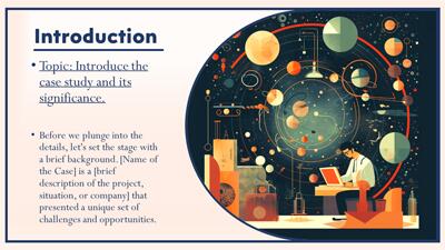 Slide 2 layout from the Animated Case Study Themed PowerPoint presentation deck.