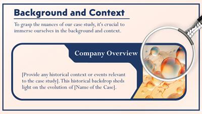 Slide 3 layout from the Animated Case Study Themed PowerPoint presentation deck.