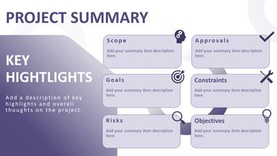 Slide 3 layout from the Project Kickoff - Journey to Success PowerPoint Theme presentation deck.