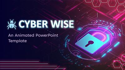 Cybersecurity Powerpoint Template PowerPoint Template layout preview.