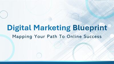 Marketing Blueprint PowerPoint Template layout preview.