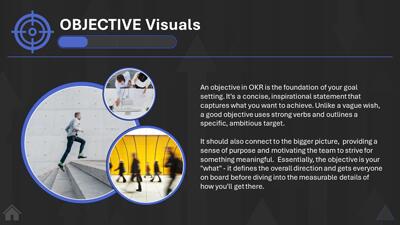 Slide 3 layout from the Interactive OKR PowerPoint Slides presentation deck.