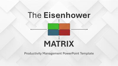Eisenhower Matrix PowerPoint Template layout preview.