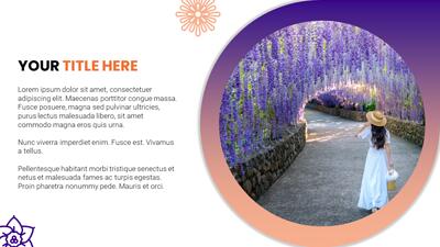 Slide 2 layout from the Summer Flowers Bloom PowerPoint Theme presentation deck.