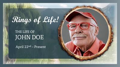 Rings Of Life Celebration PowerPoint Template layout preview.