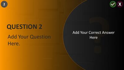 Slide 3 layout from the Question Randomizer - Board Game PowerPoint Template presentation deck.