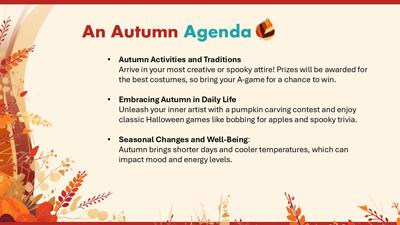Slide 2 layout from the Autumn Harvest PowerPoint Themed Slides presentation deck.