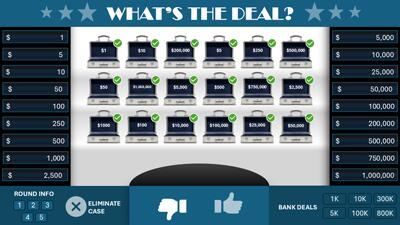 Slide 2 layout from the What's the Deal PowerPoint Gameshow presentation deck.