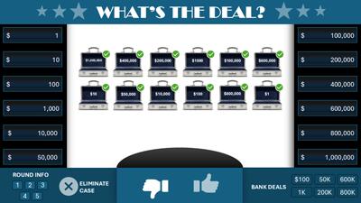 Slide 3 layout from the What's the Deal PowerPoint Gameshow presentation deck.