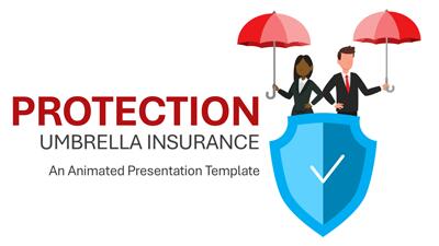 Insurance Protection PowerPoint Template layout preview.
