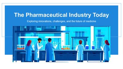 Pharmaceutical Industry PowerPoint Template layout preview.
