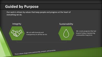 Slide 3 layout from the Fundraising Impact PowerPoint Template – Editable Slides for Nonprofits and Beyond presentation deck.