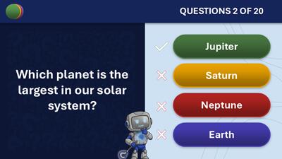 Slide 3 layout from the 20 Questions PowerPoint Template presentation deck.