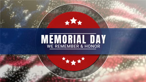 Memorial Day motion graphic preview.