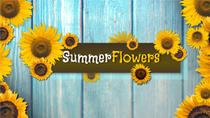 Summer Sunflowers motion graphic preview.
