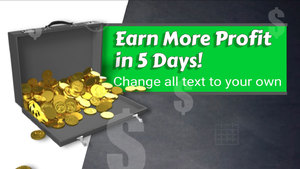 Earn More Profit motion graphic preview.