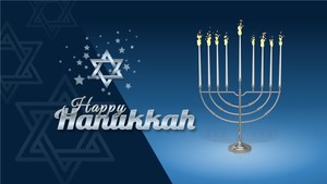 Happy Hanukkah motion graphic preview.