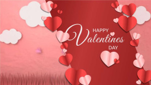 Valentine Hearts motion graphic preview.
