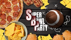 Super Bowl Party motion graphic preview.
