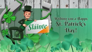 St Patricks Invitation motion graphic preview.