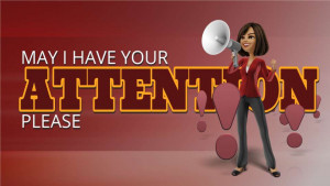 Attention Please motion graphic preview.