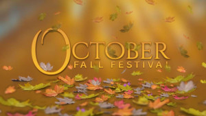 October Fall Festival motion graphic preview.